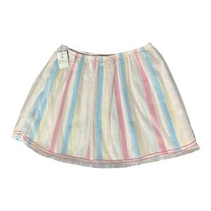 Girls Pastel Striped Elastic Waist Skirt 5